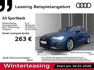 Blau Gebraucht 2025 Audi A3 S-Line Limousine | 33.120 € (Guter Preis)