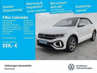 Gebraucht VW T-Roc Cabriolet R-line 150 PS (110 kW) 2025 Pure white Cabrio