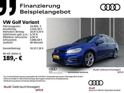 Gebraucht VW Golf VII R-line 150 PS (110 kW) 2018 Blau Kombi