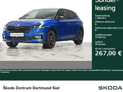 Neu Skoda Fabia Sport 177 PS (130 kW) 2025 Raceblau metallic / blackmagic Kleinwagen
