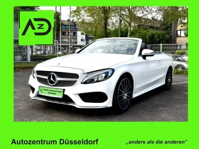 Brugt Mercedes C200 AMG 184 HK (135 kW) 2018 Hvid Cabriolet