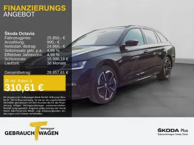 Brugt Skoda Octavia RS 200 HK (147 kW) 2022 Sort Stationcar