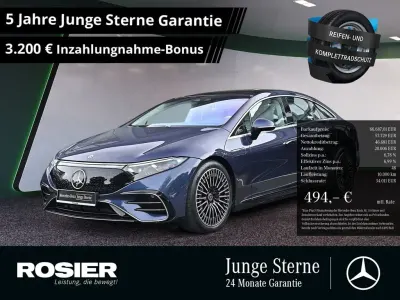Gebraucht Mercedes EQS580 Premium Plus 385 kW (524 PS) 2022 Blau / sodalithblau Limousine