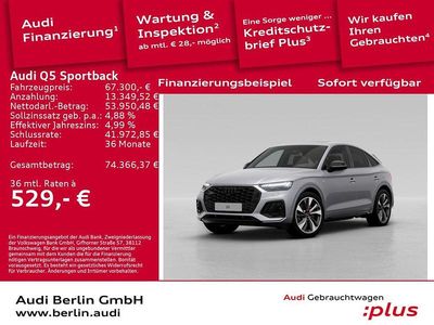 Florettsilber metallic Gebraucht 2025 Audi Q5 Sportback S-Line SUV | 67.300 €