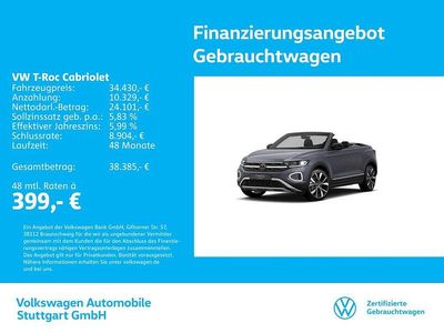 Gebraucht VW T-Roc Cabriolet Style 150 PS (110 kW) 2025 Grau Cabrio