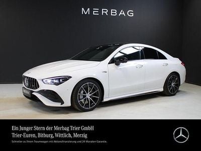 Gebraucht Mercedes CLA35 AMG AMG Line Premium Plus 306 PS (225 kW) 2024 Unilack polarweiß Coupé