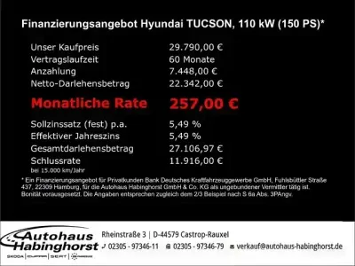 Neu Hyundai Tucson Style 150 PS (110 kW) 2026 Schwarz SUV