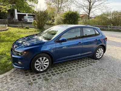 Brugt VW Polo Highline 95 HK (69 kW) 2018 Blå Hatchback