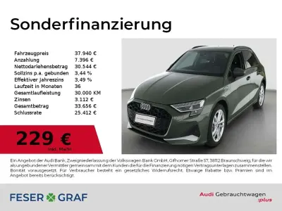 Usata Audi A3 Advanced 204 CV (150 kW) 2025 Verde Berlina