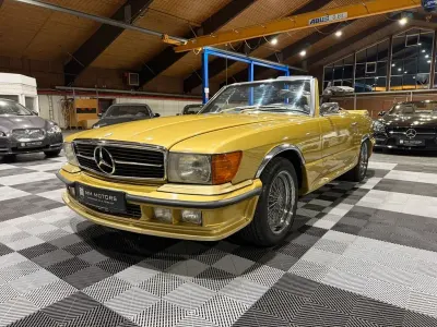 Gebraucht Mercedes SL350 AMG 200 PS (147 kW) 1974 Gold Cabrio