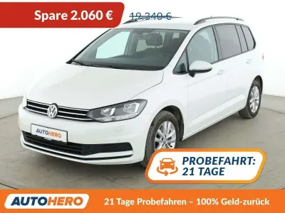 Gebraucht VW Touran Comfortline 116 PS (85 kW) 2019 Weiß Van / Kleinbus