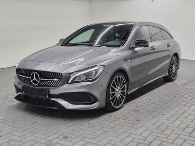 Mountaingrau met. Gebraucht 2018 Mercedes CLA200 Shooting Brake AMG line Kombi | 21.980 € (Teuer)