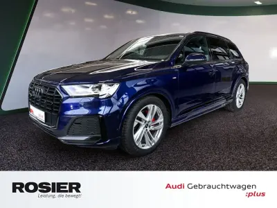 Gebraucht Audi Q7 S-Line 286 PS (210 kW) 2023 Navarrablau metallic SUV