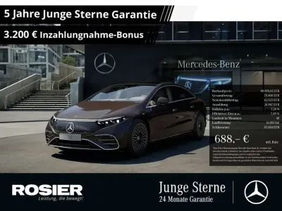 Brugt Mercedes EQS580 Premium Plus 385 kW (524 HK) 2024 Sort Sedan