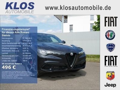 Neu Alfa Romeo Stelvio Veloce 209 PS (153 kW) 2025 Nero vulcano metallic (schwarz) SUV