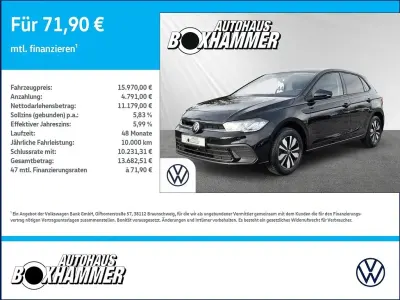 Gebraucht VW Polo Move 95 PS (69 kW) 2023 Schwarz Kleinwagen