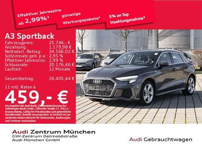 Gebraucht Audi A3 S-Line 204 PS (150 kW) 2022 Daytonagrau perleffekt Limousine