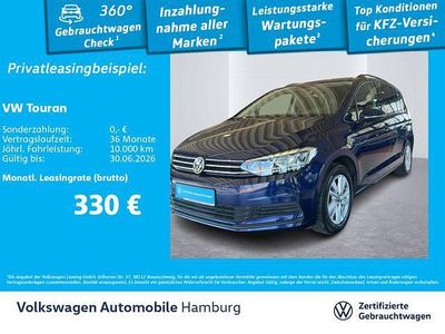 Second-hand VW Touran Comfortline 150 CP (110 kW) 2022 Albastru Monovolum