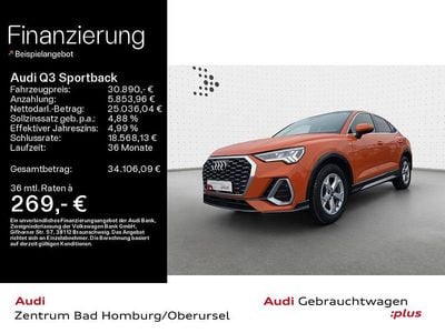 Second-hand Audi Q3 Sportback S-Line 150 CP (110 kW) 2023 Portocaliu SUV