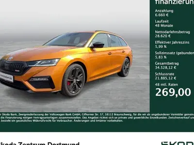 Brugt Skoda Octavia RS 265 HK (194 kW) 2024 Orange Stationcar