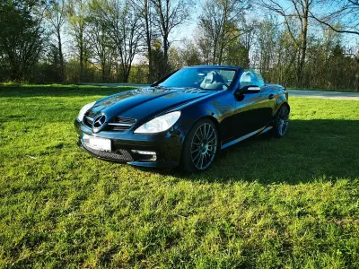 Brugt Mercedes SLK350 AMG 272 HK (200 kW) 2005 Sort Cabriolet