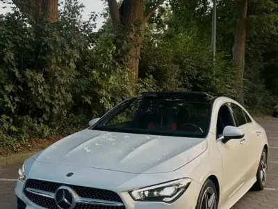 Gebraucht Mercedes CLA200 AMG line 163 PS (119 kW) 2019 Weiß Coupé