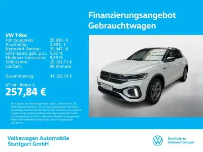 Gebraucht VW T-Roc Cabriolet R-line 150 PS (110 kW) 2025 Pure white/schwarz SUV