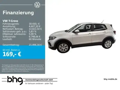 Gebraucht VW T-Cross Life 95 PS (69 kW) 2025 Reflexsilber metallic SUV