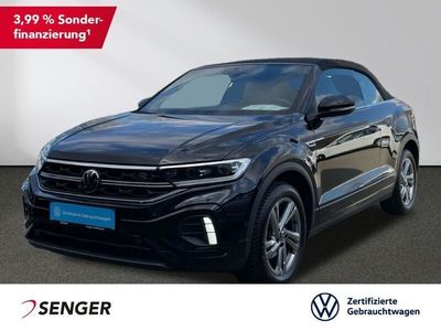 Gebraucht VW T-Roc Cabriolet R-line 150 PS (110 kW) 2024 Schwarz Cabrio