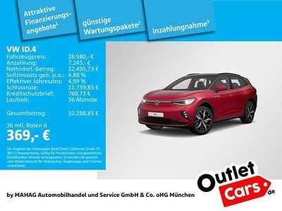 Gebraucht VW ID.4 GTX 219 kW (299 PS) 2021 Rot SUV