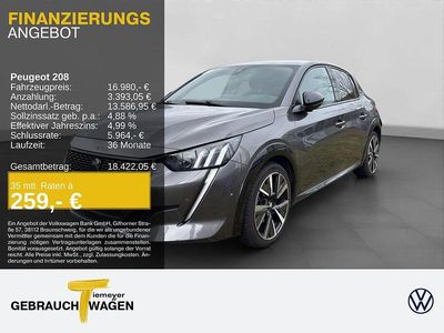Grau Gebraucht 2020 Peugeot 208 GT-line Kleinwagen | 16.980 € (Fairer Preis)