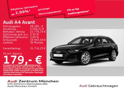Gebraucht Audi A4 204 PS (150 kW) 2024 Brillantschwarz Kombi