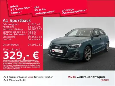 Gebraucht Audi A1 Sportback S-Line 95 PS (69 kW) 2021 Tiomangrün Kleinwagen