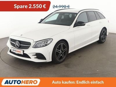 Gebraucht Mercedes C180 AMG line 156 PS (114 kW) 2020 Polarweiss Kombi