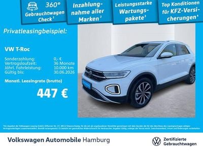 Second-hand VW T-Roc Style 150 CP (110 kW) 2022 Alb SUV