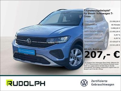 Gebraucht VW T-Cross Life 95 PS (69 kW) 2025 Blau SUV