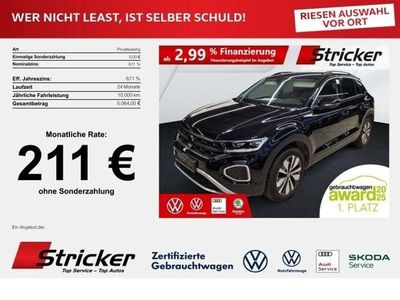 Gebraucht VW T-Roc Goal 150 PS (110 kW) 2025 Deep black perleffekt (metallic) SUV