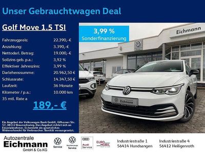 Gebraucht VW Golf VIII Move 131 PS (96 kW) 2023 Weiß Limousine