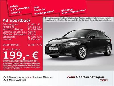 Schwarz Gebraucht 2022 Audi A3 Performance Limousine | 21.661 € (Fairer Preis)