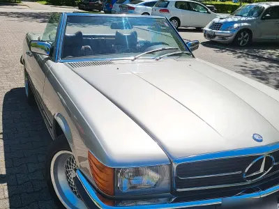 Brugt Mercedes SL450 223 HK (164 kW) 1976 Sølv Cabriolet