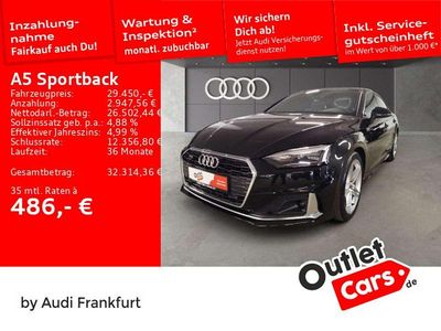 Gebraucht Audi A5 Advanced 231 PS (169 kW) 2021 Mythosschwarz metallic Coupé
