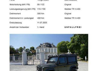 Gebraucht Land Rover Defender S 156 PS (114 kW) 2005 Grün Kombi