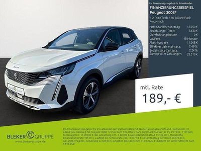 Gebraucht Peugeot 3008 Allure 131 PS (96 kW) 2023 Perlmutt weiß SUV