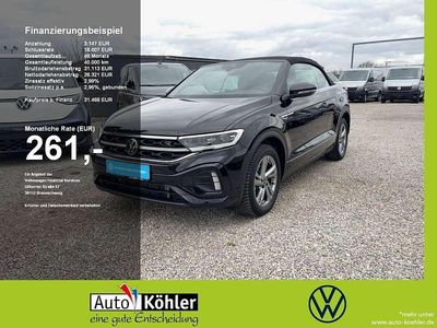 Gebraucht VW T-Roc Cabriolet R-line 150 PS (110 kW) 2024 Deep black perleffekt (metallic) Cabrio