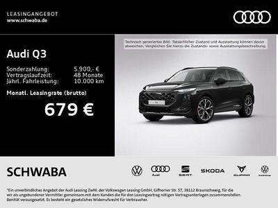 Schwarz Neu 2025 Audi Q3 Sport SUV | 58.590 € (Fairer Preis)