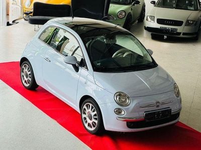 Second-hand Fiat 500 Lounge 69 CP (50 kW) 2009 Albastru Cabrio