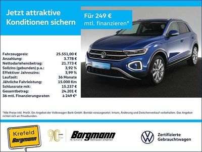 Second-hand VW T-Roc Style 150 CP (110 kW) 2022 Albastru SUV