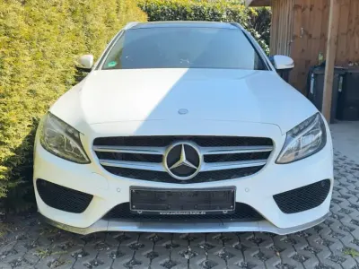 Gebraucht Mercedes C250 AMG line 204 PS (150 kW) 2015 Weiß Kombi