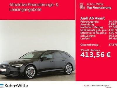 Brillantschwarz Gebraucht 2021 Audi A6 Sport Kombi | 34.450 € (Superpreis)