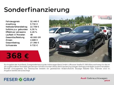 Gebraucht Audi A3 S-Line 150 PS (110 kW) 2025 Schwarz Limousine